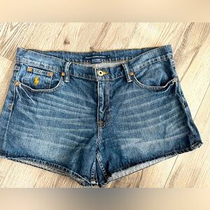 Ralph Lauren‎ Sport Women's Blue Denim Shorts Size 12